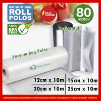 Gambar PLASTIK VACUUM VACUM SEALER MAKANAN ROLL POLOS DELKOCHOICE SATUAN - SACHETROLL 15CM dari kilat packing undefined 1 Tokopedia