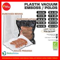 Gambar PLASTIK VACUUM VACUM SEALER MAKANAN POLOS / EMBOS EMBOSSED SATUAN - EMBOSSED BENING, 30 X 55 dari kilat packing undefined 1 Tokopedia