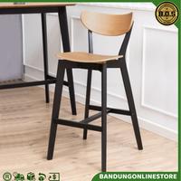 Gambar Kursi Bar Tinggi Cokelat Informa Barstool Bangku Bar Axby Kursi Cafe Restoran Bar Chair Natural Brown dari BandungOnlineStore_NEW undefined 2 Tokopedia