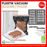 Gambar PLASTIK VACUUM VACUM VAKUM POLOS / EMBOS EMBOSSED DELKOCHOICE SATUAN - EMBOSS HITAM, 15 X 30 dari kilat packing undefined 1 Tokopedia