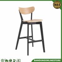 Gambar Kursi Bar Tinggi Cokelat Informa Barstool Bangku Bar Axby Kursi Cafe Restoran Bar Chair Natural Brown dari BandungOnlineStore_NEW undefined 1 Tokopedia