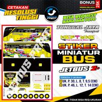 Gambar Stiker Mainan Miniatur Bus Jetbus 2+ Tunggal Jaya Transport All Varian #2 Uk.30/46cm - Kids Panda, 46cm dari Geniusprint.Shop undefined 5 Tokopedia