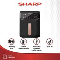 Gambar Air Fryer Sharp KF-DP55BK | KFDP55BK DP55 BK 5.5L 5.5 liter DP 55BK dari Media Elektronik Sesetan undefined 1 Tokopedia
