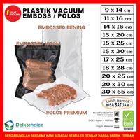 Gambar PLASTIK VACUUM VACUM VAKUM MAKANAN POLOS / EMBOS EMBOSSED SATUAN - EMBOSS HITAM, 18 X 28 CM dari kilat packing undefined 1 Tokopedia