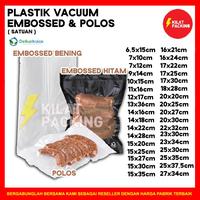 Gambar Plastik Makanan Vacuum Bag POLOS EMBOSS Vakum FOOD GRADE DELKOCHOICE - POLOS, 11x16 cm dari kilat packing undefined 1 Tokopedia