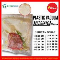 Gambar PLASTIK VACUM VACUUM VAKUM EMBOSSED DELKOCHOICE UKURAN BESAR SATUAN - 15CM X 27CM dari kilat packing undefined 1 Tokopedia