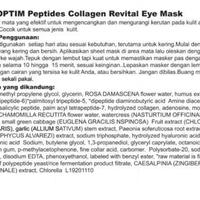Gambar BPOM M-JOPTIM - MJOPTIM PEPTIDE COLLAGEN REVITAL EYE MASK dari nathbeautystore undefined 5 Tokopedia