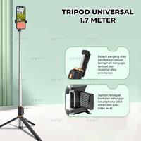 Gambar Tongsis Tripod Bluetooth 5 in 1 + 2 Ringlight Selfie Cermin Panjang 1M dan 1,7 Meter Portable Remote Tomsis Lampu LED Foto Video EEVO SELFIEPRO EP18H EP16H dari Toko Qheiyana Store undefined 4 Tokopedia