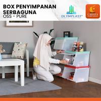 Gambar Olymplast Storage Solution OSS PURE Plastic Container Box Kotak Rak Plastik Bening - PURE-PURE dari Cahaya Hartamas undefined 3 Tokopedia