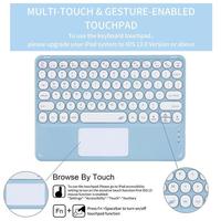 Gambar Huawei Matepad Se 11 In Tab 2024 Wireless Bluetooth Keyboard Keybord Kibord Tou Track Pad Toupad Trackpad Flip Case Casing Book Cover Flipcase Flipcover Bookcover Pencil Holder Warna Macaron Round Keys Cuci Gudang - Hitam dari OfficeCare Electronics undefined 4 Tokopedia