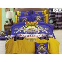 Gambar [READY STOCK] SALE SPREI + BED COVER BAHAN KATUN JEPANG REACTIVE KODE JD-417 MOTIF REAL MADRID dari sahlanaji undefined 2 Tokopedia