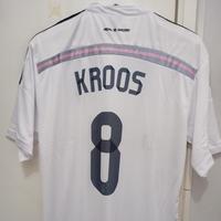 Gambar JERSEY REAL MADRID HOME 2014/2015 - KROOS 8 - MERK MULTISPORT LOKAL - Putih, L dari ME.JERSEY undefined 3 Tokopedia