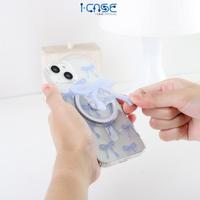 Gambar New Coquette Magsafe Case with Magnetic Pop Socket for iPh*ne X XR XSMAX 11 12 13 14 15 Pro Plus Pro Max - Blue, X/XS dari PhoneX Accessories undefined 2 Tokopedia
