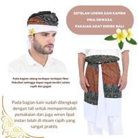 Gambar Setelan Udeng Dan Kamen Pria Dewasa Setengah Jadi Pakaian Adat Bali - PUTIH dari Chroma St undefined 2 Tokopedia