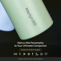 Gambar [Domma] Custom Engrave - 350 ml Go-Sip Tumbler Double Wall Stainless Steel Insulated Water Bottle Botol Minum Thermos Kopi Teh Mug - Peach dari Domma Mall undefined 3 Tokopedia