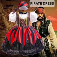 Gambar BAJUKIDDIE PIRATE DRESS KOSTUM BAJAK LAUT COSPLAY PIRATE OF CARIBBEAN CAPTAIN JACK SPARROW EROPA KUNO - PIRATE DRESS, 100 dari bajukiddie undefined 1 Tokopedia