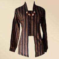 Gambar Kebaya Lurik Wanita/Baju Adat Jawa/Baju Khas Solo Jogja/Setelan - BAJU+JARIK, XL dari Vintage Vogy undefined 4 Tokopedia