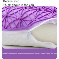 Gambar Tpe Deep Sleep Lattice Honeycomb Pillow Pressureless Comfort Breathable Zoned Pressure Relief Cervical Protection Sleep Aid - 1pcs pillow, 50x35 dari Fazrin Calandra undefined 4 Tokopedia