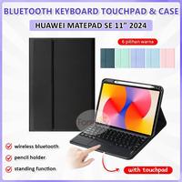 Gambar Huawei Matepad Se 11 In Tab 2024 Wireless Bluetooth Keyboard Keybord Kibord Tou Track Pad Toupad Trackpad Flip Case Casing Book Cover Flipcase Flipcover Bookcover Pencil Holder Warna Macaron Round Keys Cuci Gudang - Hitam dari OfficeCare Electronics undefined 5 Tokopedia