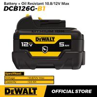 Gambar Dewalt Battery + Oil Resistant / Baterai 10.8/12V Max XR Li-Ion 5.0 Ah DCB126G-B1 dari Dewalt ID undefined 2 Tokopedia