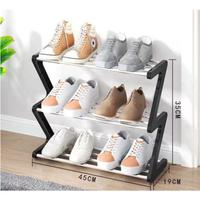 Gambar RAK SEPATU ZIGZAG 3 SUSUN/RAK SEPATU SERBAGUNA Z SHAPE SHOE RACK - 3LAYERBLACK dari MYHOMESTUFF168 undefined 1 Tokopedia
