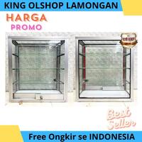 Gambar Etalase Rak Kaca Almini Mini kecil Display Warung Jajan Rokok Almini [LAMONGAN] dari PulenStore undefined 3 Tokopedia