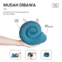 Gambar OHSOME SLADKO Snail Neck Pillow Bantal Leher Travel Memory Foam Bisa Dilipat Ringkas Praktis Di Perjalanan - Dark Grey dari Picky Finds mart undefined 2 Tokopedia