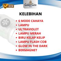 Gambar Senter Mini Super Terang Multifungsi || Lampu emergency || Ultraviolet || Glow in the Dark dari Golden Gate Store 88 undefined 4 Tokopedia