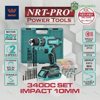 Gambar BOR CORDLESS 20 V NRT PRO DC340 DC 340 SET BOR BATTERY TERLARIS dari wanmart21 undefined 2 Tokopedia