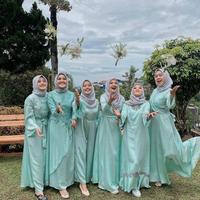 Gambar Paket Seragaman Bridesmaids/ Baju Nikah / Baju Wisuda / Seragaman keluarga - Rosgold, Paket 2m dari I N F I N I T Y ID undefined 4 Tokopedia