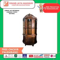 Gambar Lemari jati setengah lingkar 3 pintu natural lemari jati murah grand jaya makmur palembang dari Toko GRAND JAYA MAKMUR undefined 1 Tokopedia