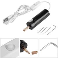 Gambar perlengkapan bor / Bor Elektrik Mini Portable Micro USB dengan 3Pc Bits dan Kabel USB DC 5V Hand Drill USB - 3pcs dari Blessing Me Store undefined 5 Tokopedia