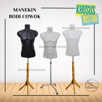 Gambar 1 Set Manekin Body Otot Laki Laki/Manekin Setengah Badan - HITAM', +TIANG BESI dari BANDAR GANTUNGAN undefined 1 Tokopedia