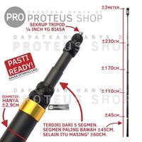 Gambar ◉ TONGSIS SELFIE STICK 3M INSTA360 X5 X4 X3 ONE X2 X CARBON FIBER INVISIBLE MONOPOD 3 METER STIK ACTION CAM UTK GOPRO BRICA SJCAM YI - RING GOLD dari Proteus Shop ID undefined 2 Tokopedia