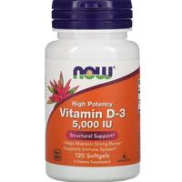 Gambar Vitamin D3 5000 IU, 120 Softgels, Now Foods | Vit D-3 5,000 Food Melayani Faktur! dari Store Barang Modern undefined 2 Tokopedia