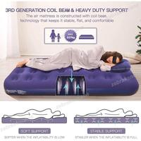 Gambar 【186X75X22cm】Sleefy Matras Tidur Kasur Angin Pompa Tiup Double Air Bed / Kasur Angin Termasuk Bantal kasur angin pompa otomatis kasur tiup Double Kasur Tiup Air Bed Queen Kemah Indoor dan Outdoor Anti-kempes Kasur - 191*99*25 dari Blessing Me Store undefined 2 Tokopedia