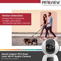 Gambar CCTV WIFI PROVIEW Smart Indoor PTZ Wifi Dual Lens Camera 3MP Hybrid 3 Night Vision Modes Audio - Camera Only dari SkyCCTV undefined 5 Tokopedia