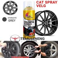 Gambar G4 HITAM KILAT BLACK GLOSSY CARLAS RUBBER SPRAY CAT VELG MOBIL MOTOR - Black glossy dari zaenurrstore undefined 3 Tokopedia