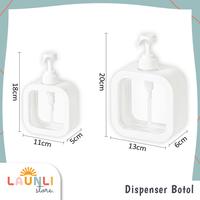 Gambar Botol Sabun Cair Pump Kotak Aesthetic Refil Dispenser Soap Pencet Wastafel Kamar Mandi Dapur - 300 ml dari Launli undefined 5 Tokopedia