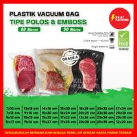 Gambar Plastik Vacum Vakum Sealer Delkochoice Vacuum Bag POLOS EMBOSS Satuan - EMBOSS BENING, 15 X 25 dari kilat packing undefined 3 Tokopedia