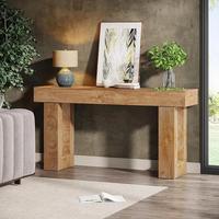Gambar 63-Inch Long Console Table, Wooden Rectangular Sofa Table Behind The Couch, Farmhouse Entryway Table for Entrance, Hallway, Livi - United States dari AZIZ-PEDIA undefined 3 Tokopedia