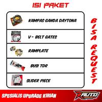 Gambar MIO SPORTY FULL SET RACING PAKET UPGRADE FULL KOMPLIT KIRIAN CVT MIO SMILE M3 S Z J SOUL SPORTY KARBURATOR (PULLEY SET BUBUT - MANGKOK GANDA CUSTOM - KIPAS PULLEY - RUMAH ROLLER) AUTO RACING dari CV PUTRA ANGGARA undefined 5 Tokopedia