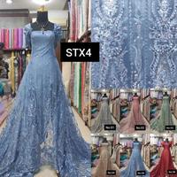 Gambar Kain Tile Payet Brokat Akar Full Payet Sapto STX4 Varian - 01, PERSETENGAH MTR dari Ambrosia Couture undefined 1 Tokopedia