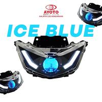 Gambar HEADLAMP REFLEKTOR KOMPLIT ASSY FULL SET BEAT DELUXE BILED PROJECTOR 2INCHI 40WATT AYOTO PLUG AND PLAY PREMIUM FREE SAKLAR 3STEP - DEMON MERAH dari RODAMASOFFICIAL undefined 2 Tokopedia