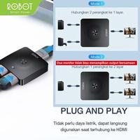 Gambar Robot HM103 HDMI Switch & Splitter 2in 1out / 1in 2out Bi-direction 4K dari MXKomputer_NEW undefined 2 Tokopedia