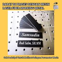 Gambar (MansPro) Bahan Name Tag Polos untuk proses Laser Fiber Marking dari MansPro Laser undefined 5 Tokopedia