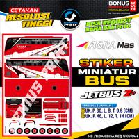 Gambar Stiker Mainan Miniatur Bus Jetbus 2+ Livery Agra Mas | Dewi Sri | Sumber Jaya | Sugeng Rahayu | Dedy Jaya | Restu Panda | Budiman Uk. 30 dan 46cm - Agra Mas, 30cm dari Geniusprint.Shop undefined 1 Tokopedia