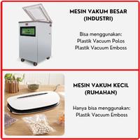 Gambar Plastik vakum makanan polos food vacuum bag plain vacum sealer isi 100 Pcs Food Grade - 12x20cm dari Mitra Packaging undefined 3 Tokopedia