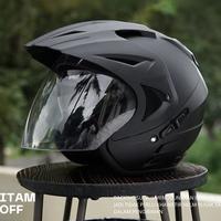 Gambar HELM DOUBLE VISOR POLOS BLACK DOFF HALF FACE SNI Kaca Motorcycle - Hitam Glossy dari Anugerah Sejahtera Helmet undefined 1 Tokopedia