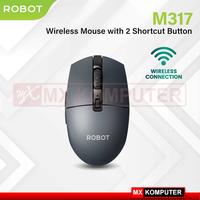 Gambar ROBOT Mouse Wireless M317 Grey dengan 2 Tombol Shortcut Multifungsi dari MXKomputer_NEW undefined 1 Tokopedia